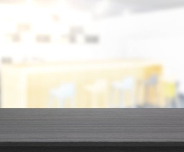 Masa üstü ve arka plan bulanıklık mutfak Oda