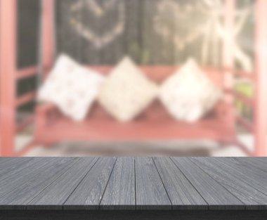 Arka planın Masa Üstü ve Bulanık Oturma Odası