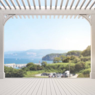 Balkon ve Teras, doğa arka plan bulanıklık