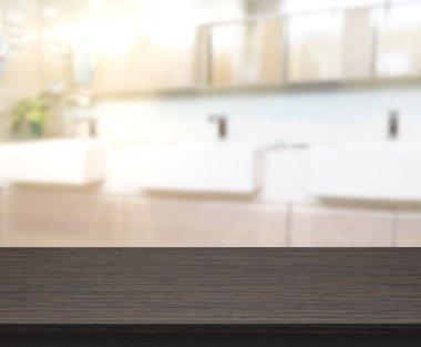 Masa üstü ve arka plan bulanıklık banyo