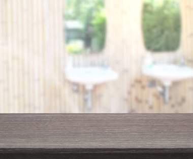 Masa üstü ve arka plan bulanıklık banyo