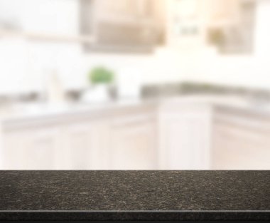 Masa üstü ve arka plan bulanıklık mutfak Oda