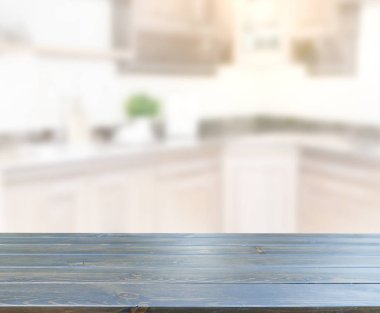 Masa üstü ve arka plan bulanıklık mutfak Oda