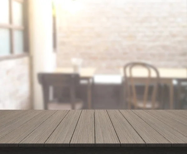 テーブルトップと背景のぼかしダイニングルーム — ストック写真