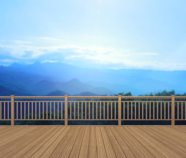 Balkon ve Teras, doğa arka plan bulanıklık