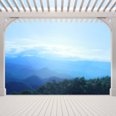 Balkon ve Teras, doğa arka plan bulanıklık