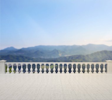 Balkon ve Teras, doğa arka plan bulanıklık