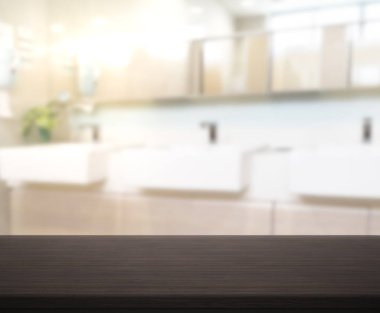 Masa üstü ve arka plan bulanıklık banyo