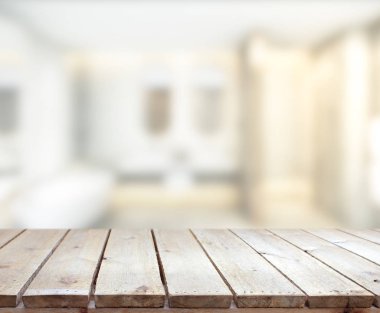 Masa üstü ve arka plan bulanıklık banyo