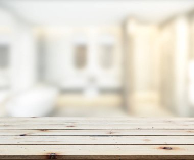 Masa üstü ve arka plan bulanıklık banyo