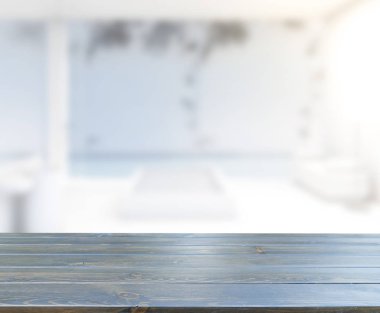 Masa üstü ve arka plan bulanıklık banyo