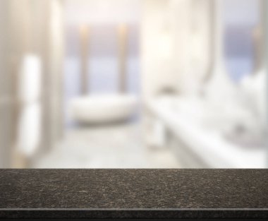 Masa üstü ve arka plan bulanıklık banyo