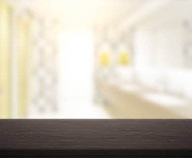 Masa üstü ve arka plan bulanıklık banyo