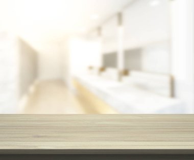 Masa üstü ve arka plan bulanıklık banyo