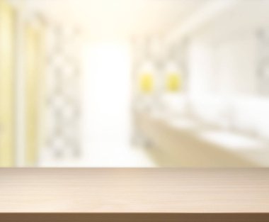 Masa üstü ve arka plan bulanıklık banyo