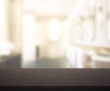 Masa üstü ve arka plan bulanıklık banyo