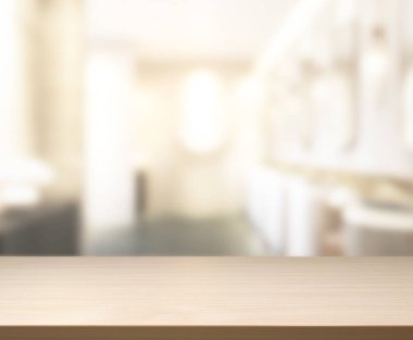 Masa üstü ve arka plan bulanıklık banyo