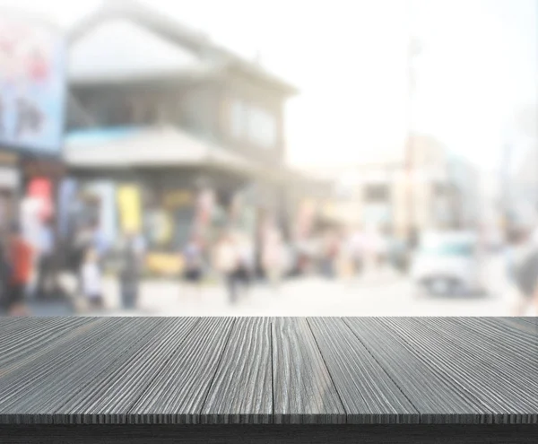 Top masa ve bina, arka plan bulanıklık