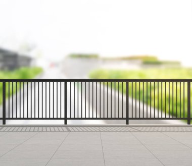 Balkon ve Teras bulanıklık dış arka plan