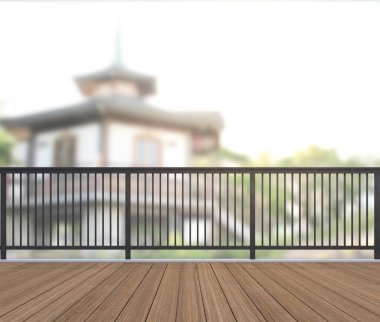 Balkon ve Teras bulanıklık dış arka plan