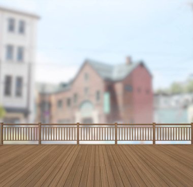 Balkon ve Teras bulanıklık dış arka plan