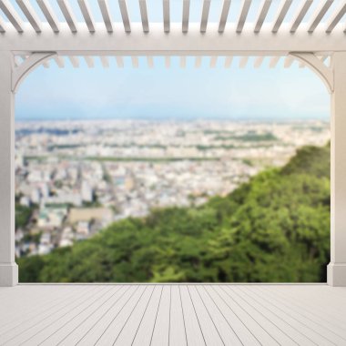 Balkon ve Teras bulanıklık dış arka plan