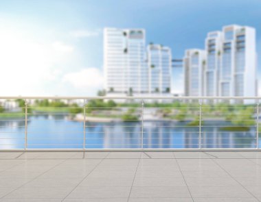 Balkon ve Teras bulanıklık dış arka plan