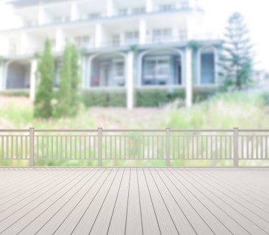 Balkon ve Teras bulanıklık dış arka plan