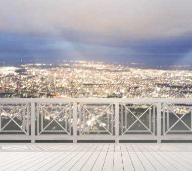 Balkon ve Teras bulanıklık dış arka plan