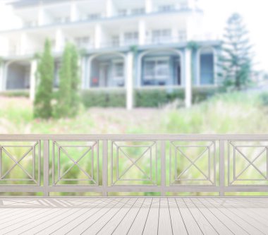Balkon ve Teras bulanıklık dış arka plan