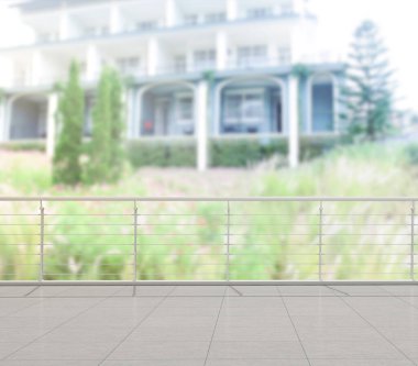 Balkon ve Teras bulanıklık dış arka plan