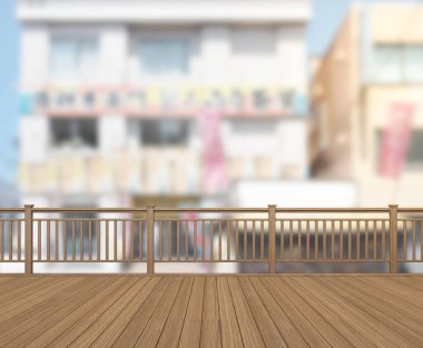 Balkon ve Teras bulanıklık dış arka plan