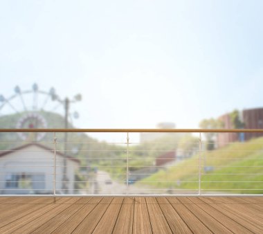 Balkon ve Teras bulanıklık dış arka plan