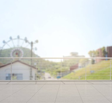 Balkon ve Teras bulanıklık dış arka plan