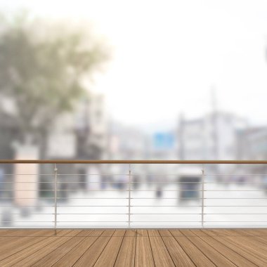 Balkon ve Teras bulanıklık dış arka plan