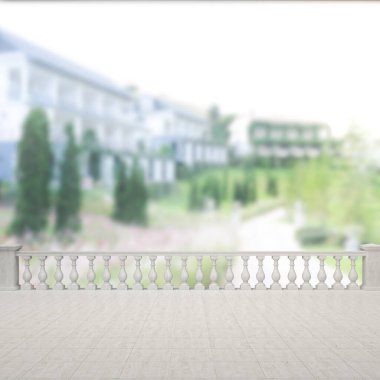Balkon ve Teras bulanıklık dış arka plan