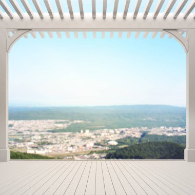 Balkon ve Teras bulanıklık dış arka plan