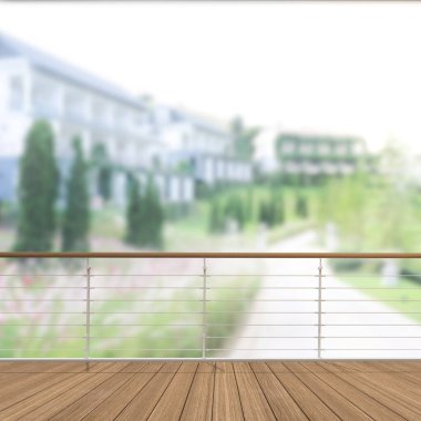Balkon ve Teras bulanıklık dış arka plan