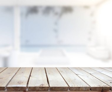 Masa üstü ve arka plan bulanıklık banyo