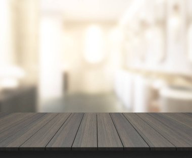 Masa üstü ve arka plan bulanıklık banyo