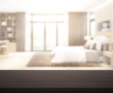 Yatak odasındaki Masa Üstü ve Görüntü Arkaplanı