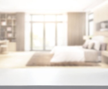 Yatak odasındaki Masa Üstü ve Görüntü Arkaplanı