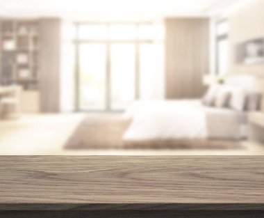 Yatak odasındaki Masa Üstü ve Görüntü Arkaplanı