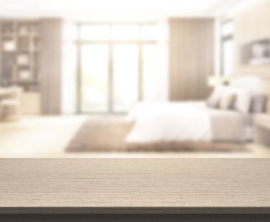 Yatak odasındaki Masa Üstü ve Görüntü Arkaplanı