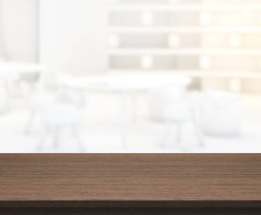 Arka planın Masa Üstü ve Bulanık Oturma Odası