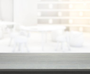 Arka planın Masa Üstü ve Bulanık Oturma Odası