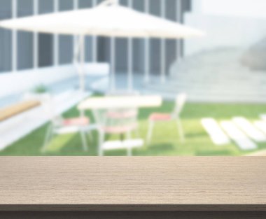 Arka planın Masa Üstü ve Bulanık Oturma Odası