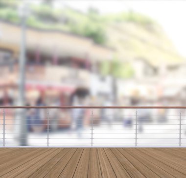 Balkon ve Teras bulanıklık dış arka plan