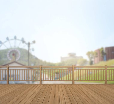 Balkon ve Teras bulanıklık dış arka plan