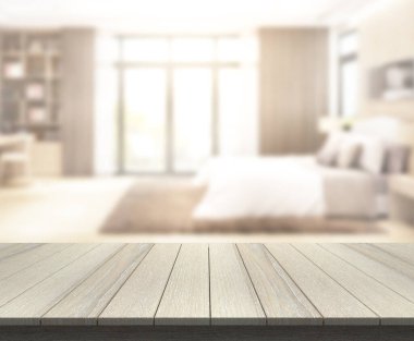 Yatak odasındaki Masa Üstü ve Görüntü Arkaplanı